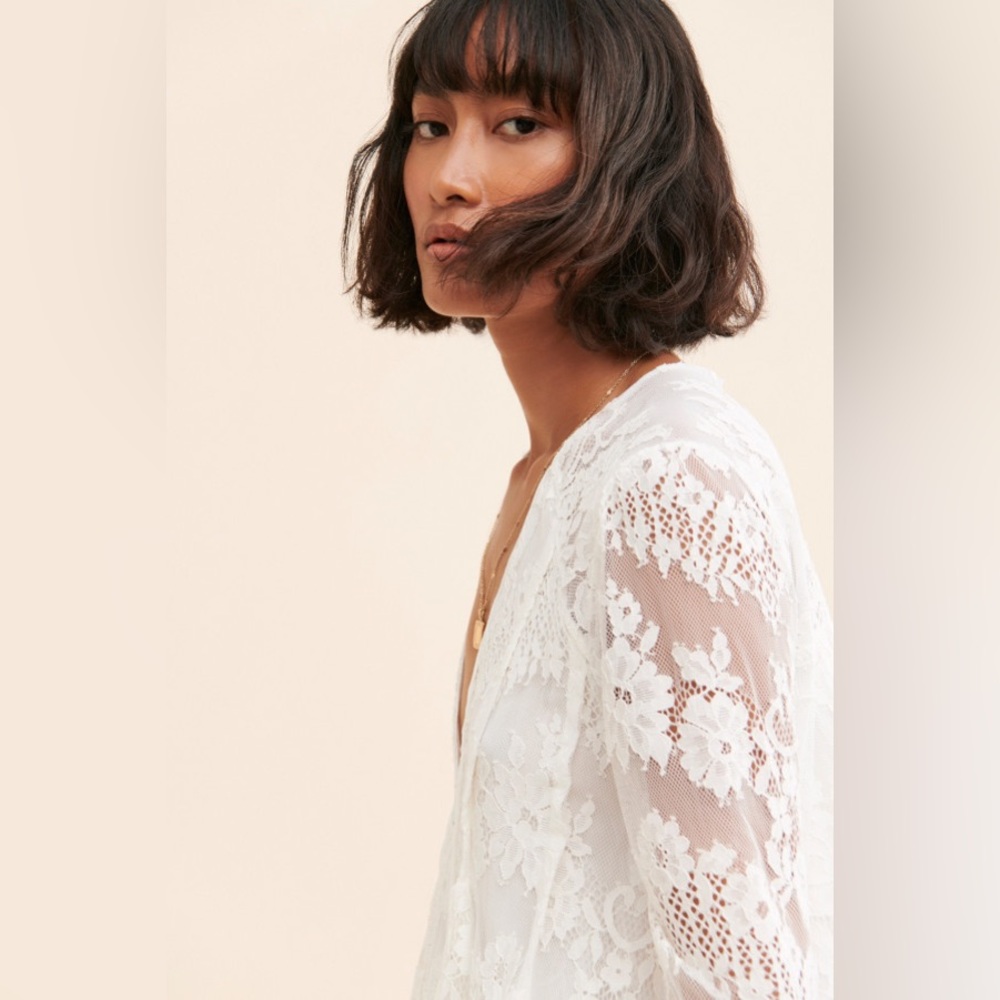 ★ SOLD ★ Free People Lace Mini Dress - Picture 12 of 14